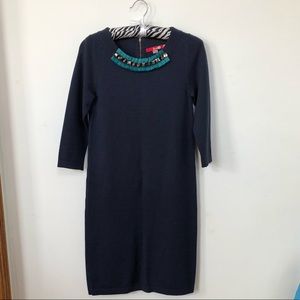 Navy Boden long sleeve sweater dress sz 2R